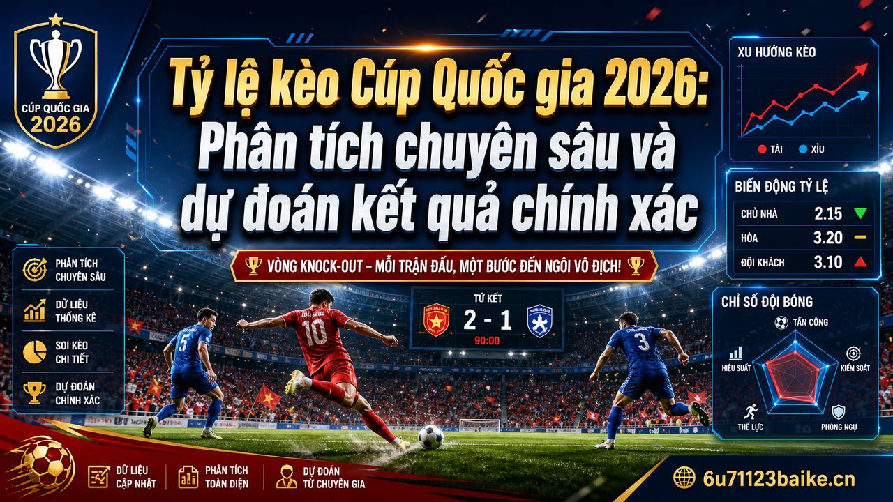Tỷ lệ kèo Cúp Quốc gia 2026: Phân tích chuyên sâu và dự đoán kết quả chính xác